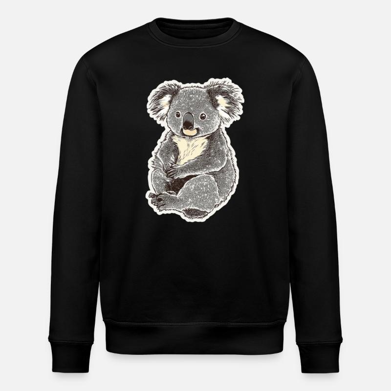 Koala - Stanley/Stella ROLLER Unisex Organic Sweatshirt - black