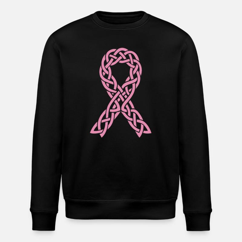 Ruban Anticancer Celtique Rose  - Sweat bio ROLLER Stanley/Stella Unisexe - noir
