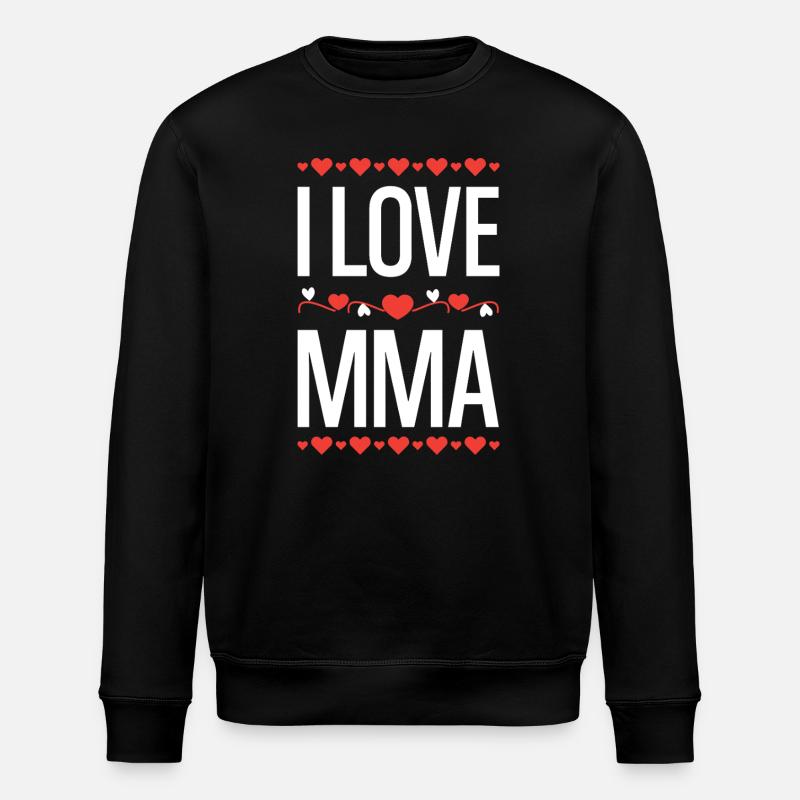I LOVE MIMA - Stanley/Stella ROLLER Unisex Organic Sweatshirt - black