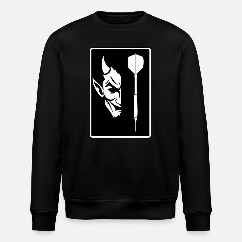 DARTS AND DEVIL - Stanley/Stella ROLLER Unisex Organic Sweatshirt - black