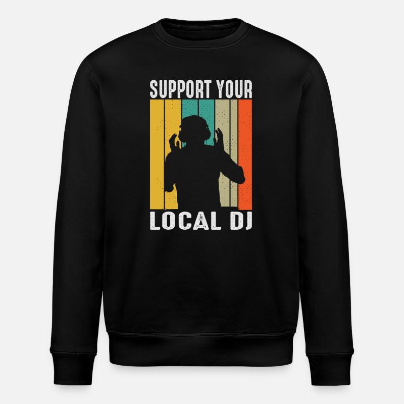 Cadeaux de la tenue DJ - Sweat bio ROLLER Stanley/Stella Unisexe - noir