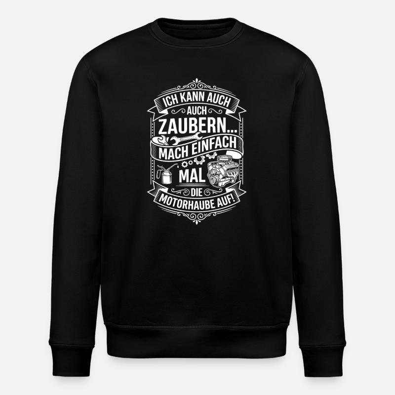 Blague sur le bonnet magique - Sweat bio ROLLER Stanley/Stella Unisexe - noir