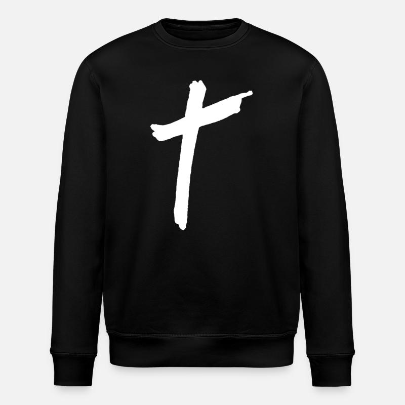 Croix de Jésus - Sweat bio ROLLER Stanley/Stella Unisexe - noir