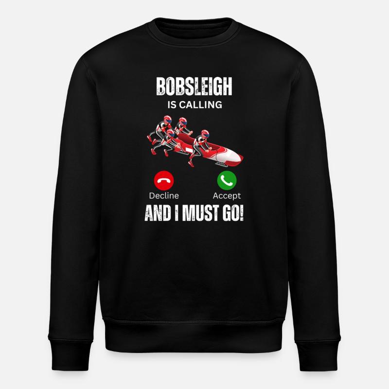 Bobsleigh Is Calling - Stanley/Stella ROLLER Unisex Organic Sweatshirt - black