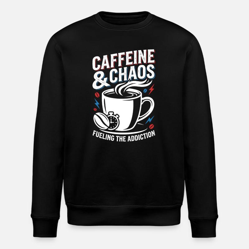 Chaos du café - Sweat bio ROLLER Stanley/Stella Unisexe - noir
