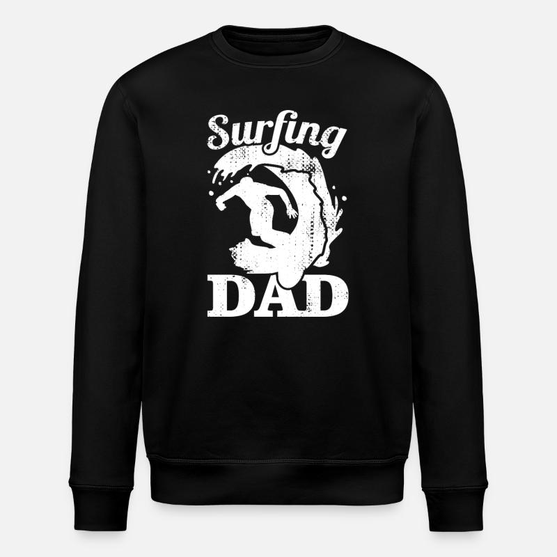 Surfer Papa - Stanley/Stella Unisex Bio-Sweatshirt ROLLER - Schwarz