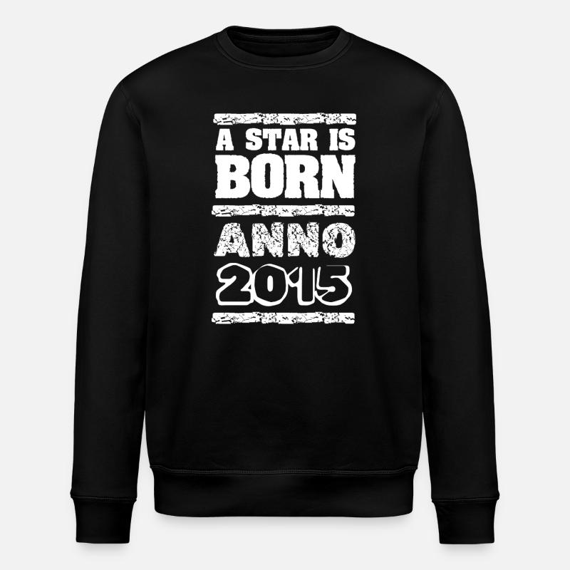 Year 2015 - Stanley/Stella ROLLER Unisex Organic Sweatshirt - black