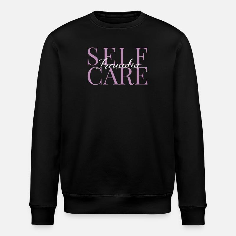Petite amie auto-soignante rose et blanc - Sweat bio ROLLER Stanley/Stella Unisexe - noir