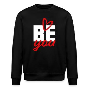 Be You - Selbstvertrauen Mut Kraft schenken - Stanley/Stella Unisex Bio-Sweatshirt ROLLER - Schwarz - Vorne - Nik (191cm)