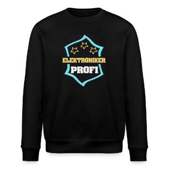 Gift for Electronics Technician - Stanley/Stella ROLLER Unisex Organic Sweatshirt - black - Front - Nik (191cm)