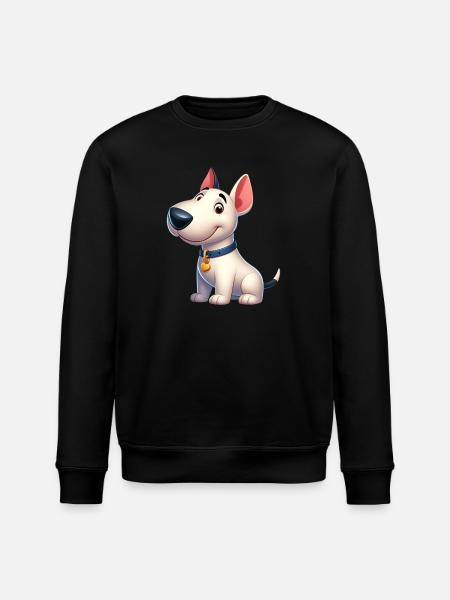 Bull Terrier 5 - Stanley/Stella ROLLER Unisex Organic Sweatshirt - black