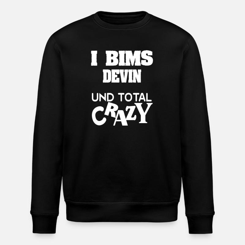 Devin comme prénom - Sweat bio ROLLER Stanley/Stella Unisexe - noir