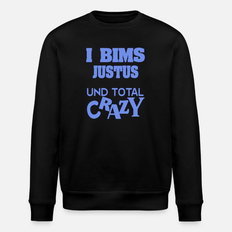Gift for Justus - Stanley/Stella ROLLER Unisex Organic Sweatshirt - black
