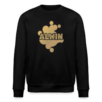 First name Alwin - Stanley/Stella ROLLER Unisex Organic Sweatshirt - black - Front - Nik (191cm)