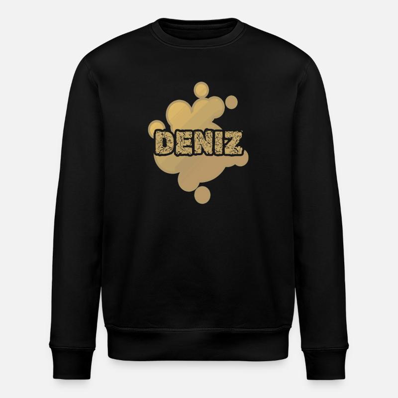 Geschenk für Deniz - Stanley/Stella Unisex Bio-Sweatshirt ROLLER - Schwarz