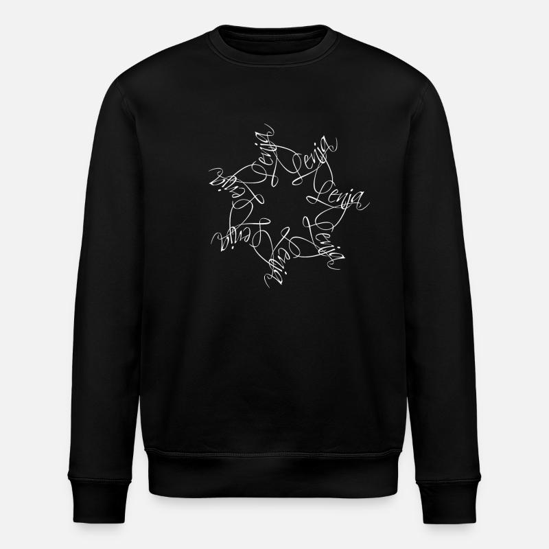Lenja Name Mandala - Stanley/Stella ROLLER Unisex Organic Sweatshirt - black