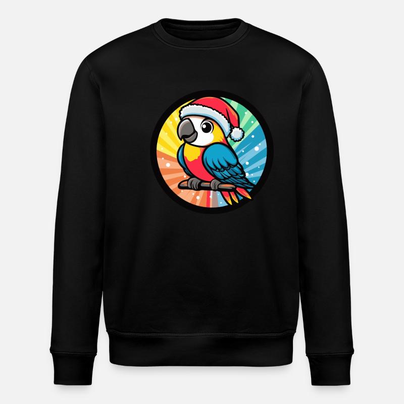 Perroquet animal de Noël - Sweat bio ROLLER Stanley/Stella Unisexe - noir