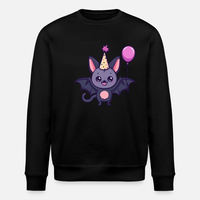 Chauve-souris Anniversaire Bande dessinée Mignon - Sweat bio ROLLER Stanley/Stella Unisexe - noir