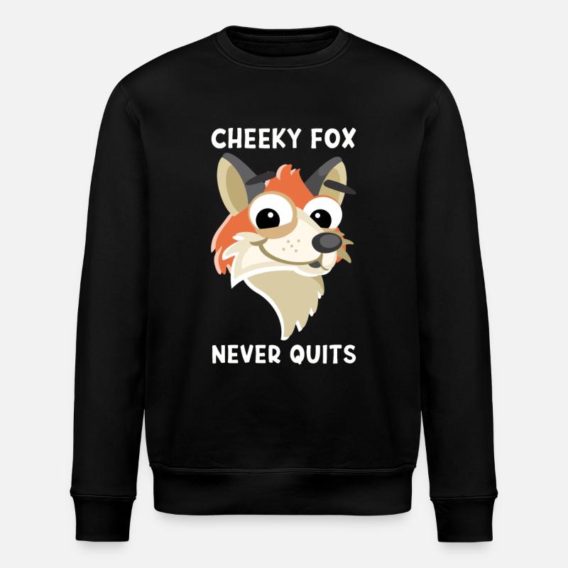 Schlauer Fuchs - Stanley/Stella Unisex Bio-Sweatshirt ROLLER - Schwarz