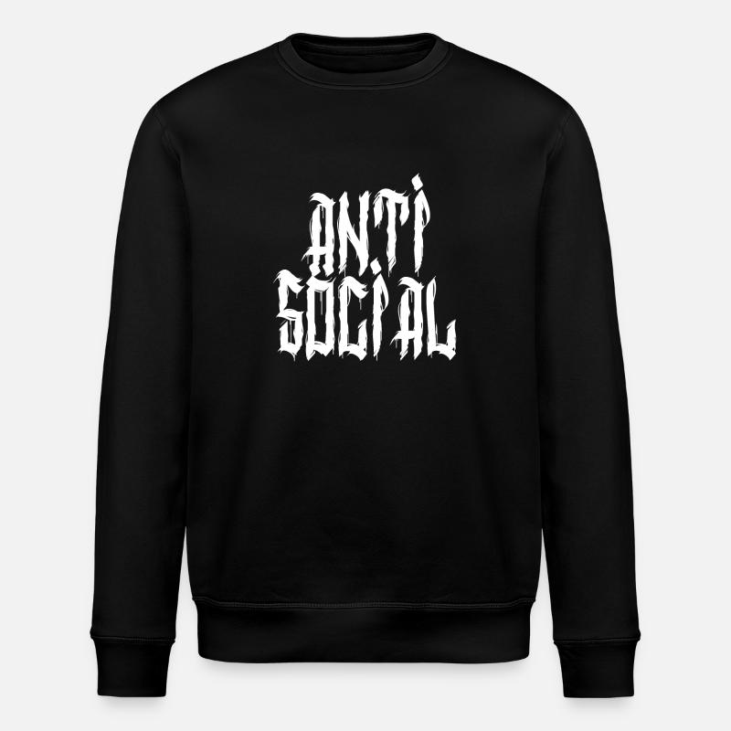AntiSocial III W - Stanley/Stella Unisex Bio-Sweatshirt ROLLER - Schwarz