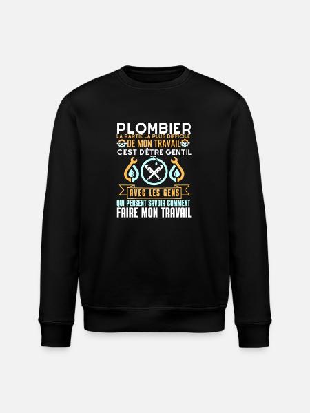 Plombier - Sweat bio ROLLER Stanley/Stella Unisexe - noir