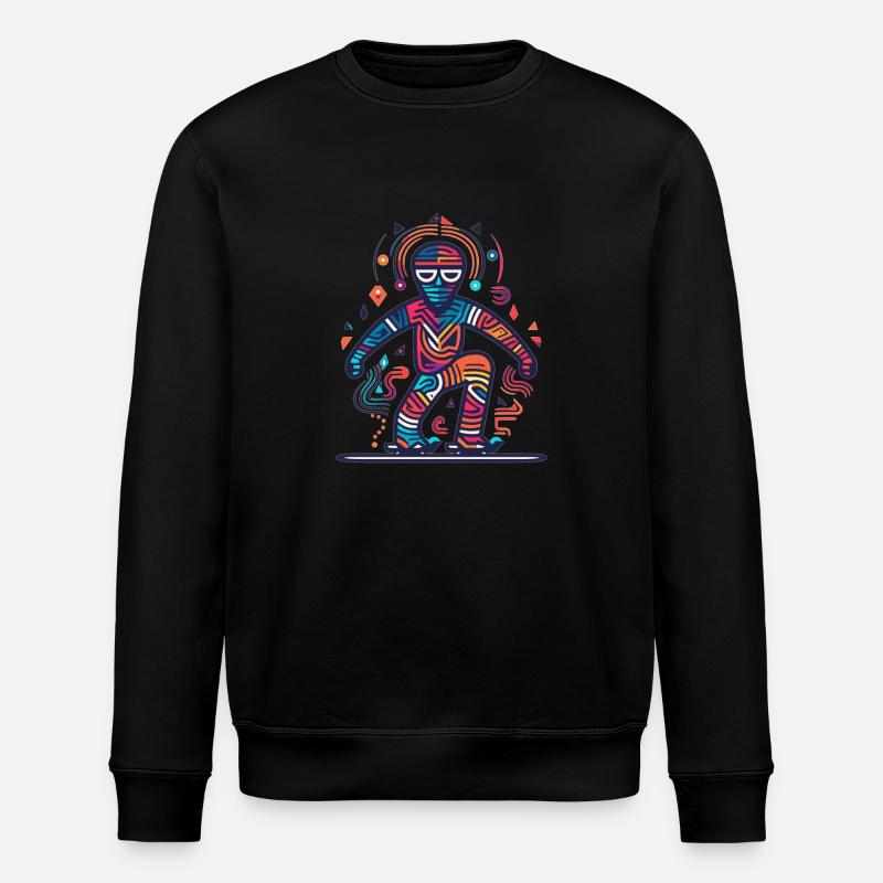 Ski Snowboard - Stanley/Stella Unisex Bio-Sweatshirt ROLLER - Schwarz