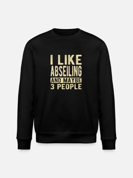 Abseilen Spruch - Stanley/Stella Unisex Bio-Sweatshirt ROLLER - Schwarz