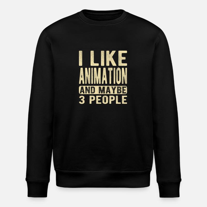 Animation Spruch - Stanley/Stella Unisex Bio-Sweatshirt ROLLER - Schwarz