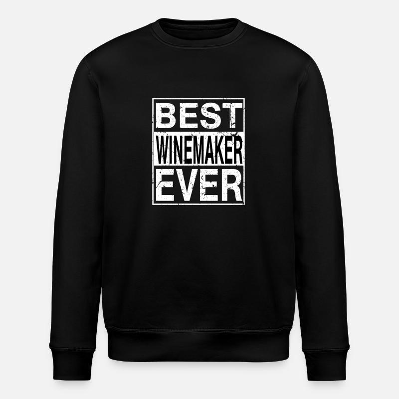 Bestes Winzer-Geschenk aller Zeiten - Stanley/Stella Unisex Bio-Sweatshirt ROLLER - Schwarz