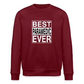 Meilleur ambulancier paramédical de tous les temps Cadeau paramédical - Sweat bio ROLLER Stanley/Stella Unisexe - bordeaux - Devant - Nik (191cm)