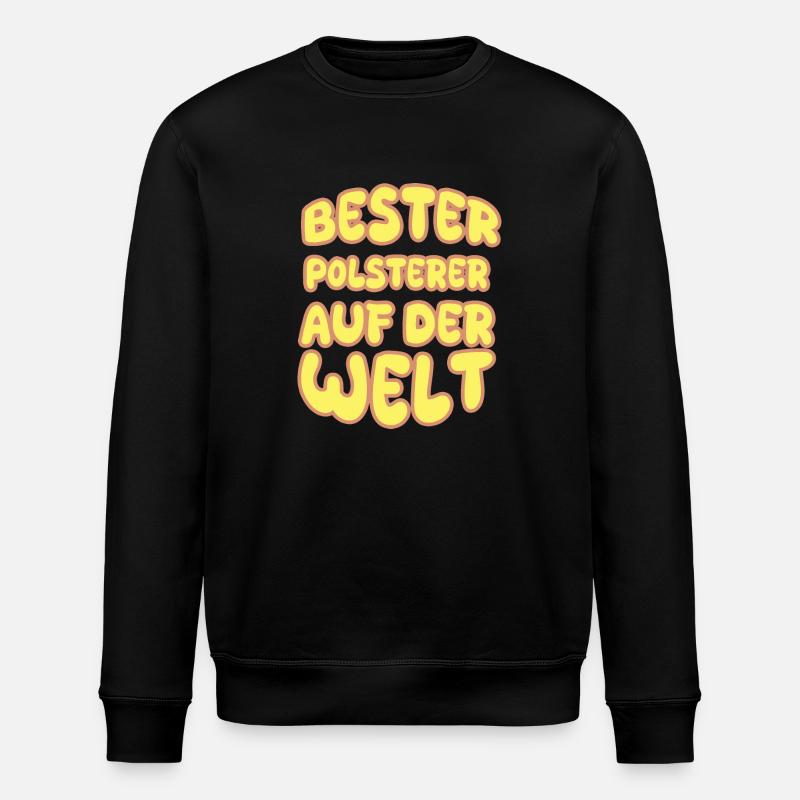 Upholsterer as a vocation - Stanley/Stella ROLLER Unisex Organic Sweatshirt - black