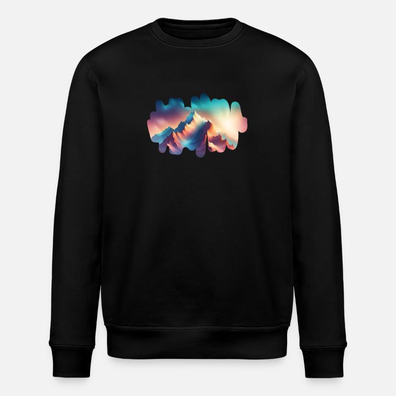 Mountain - Stanley/Stella ROLLER Unisex Organic Sweatshirt - black