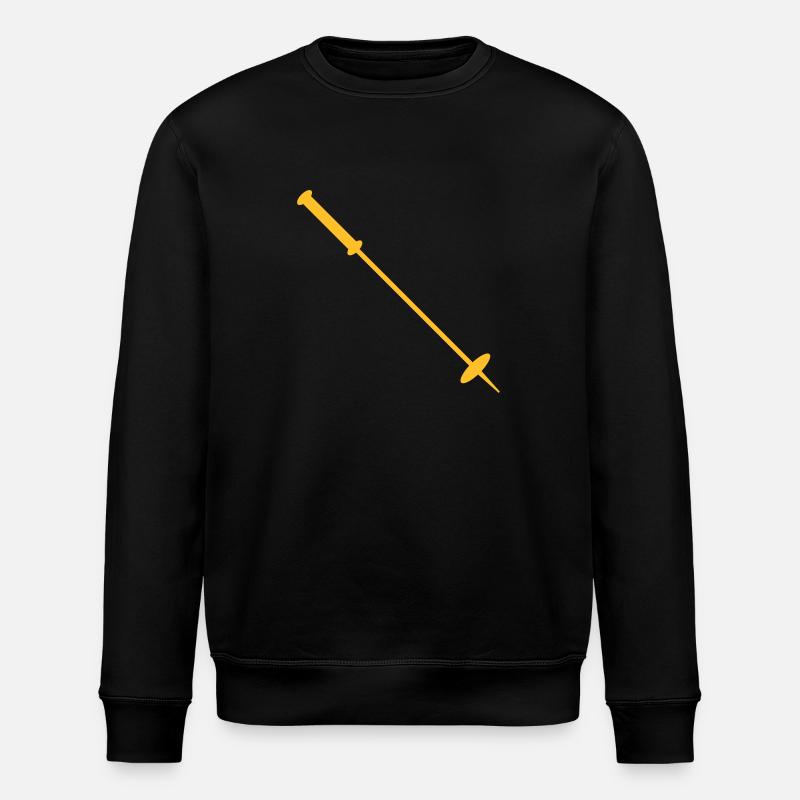 Ski pole - Stanley/Stella ROLLER Unisex Organic Sweatshirt - black