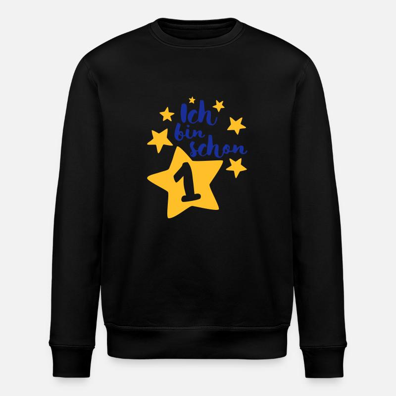 Ich bin schon Eins! - Stanley/Stella Unisex Bio-Sweatshirt ROLLER - Schwarz