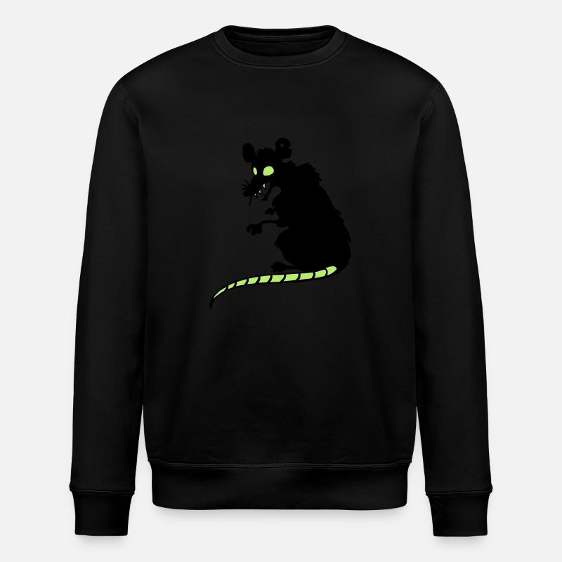 Miese Ratte - Stanley/Stella Unisex Bio-Sweatshirt ROLLER - Schwarz