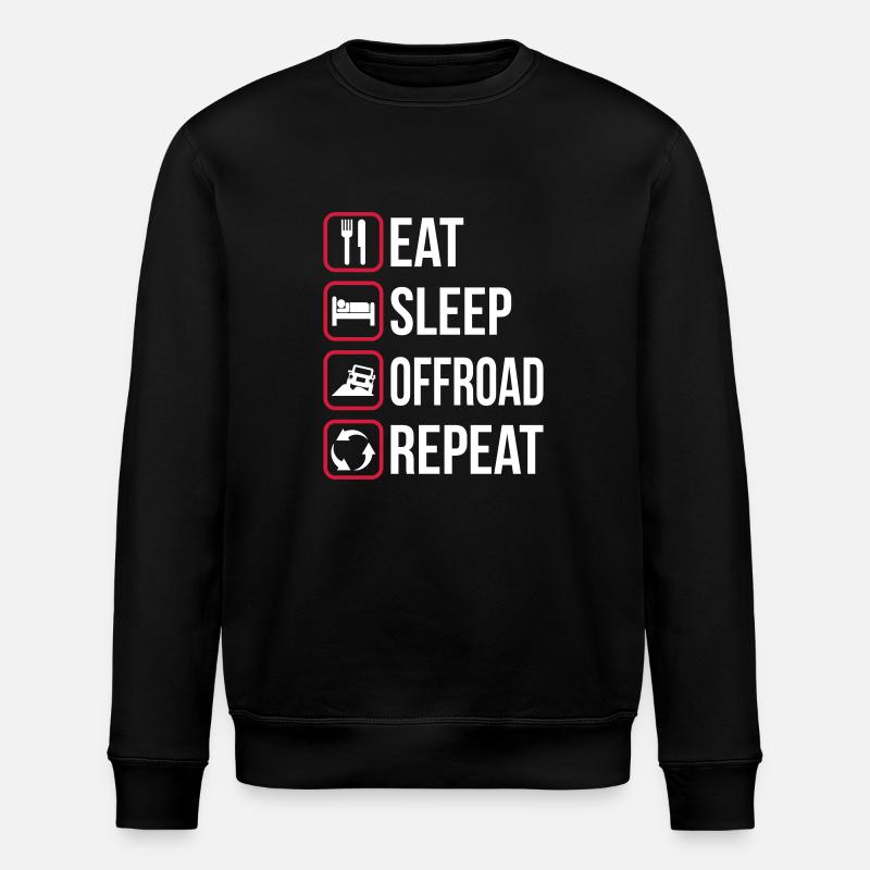 Mangez Sleep Offroad Répétez - Sweat bio ROLLER Stanley/Stella Unisexe - noir