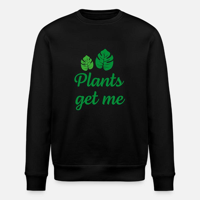 Pflanzen verstehen mich - Stanley/Stella Unisex Bio-Sweatshirt ROLLER - Schwarz