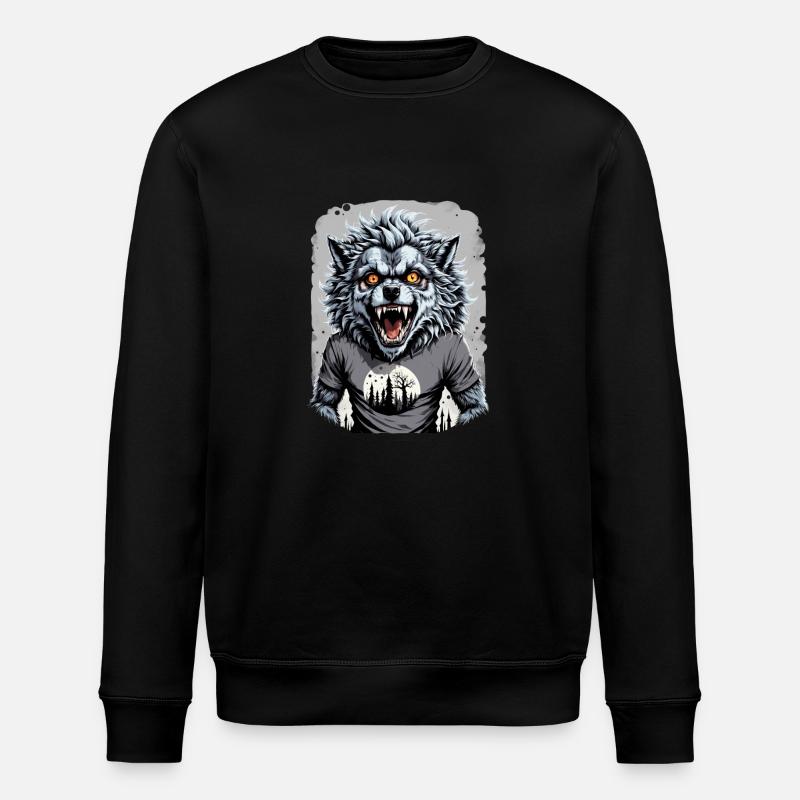 LOUP GAROU ado 3 - Sweat bio ROLLER Stanley/Stella Unisexe - noir