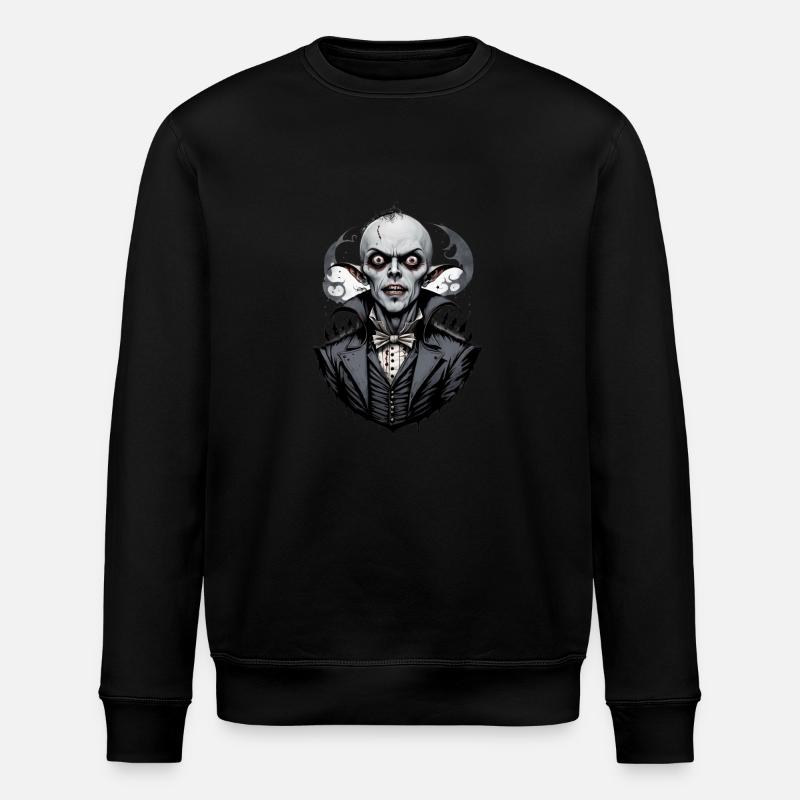 Ein lächelnder Vampir 4 - Stanley/Stella Unisex Bio-Sweatshirt ROLLER - Schwarz