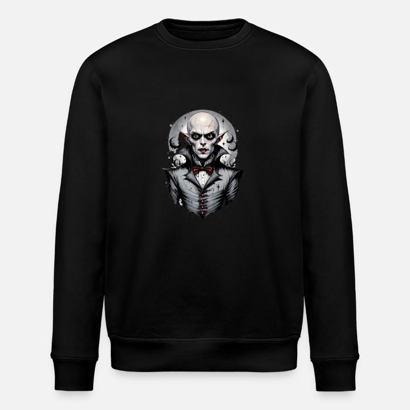 Ein lächelnder Vampir 5 - Stanley/Stella Unisex Bio-Sweatshirt ROLLER - Schwarz