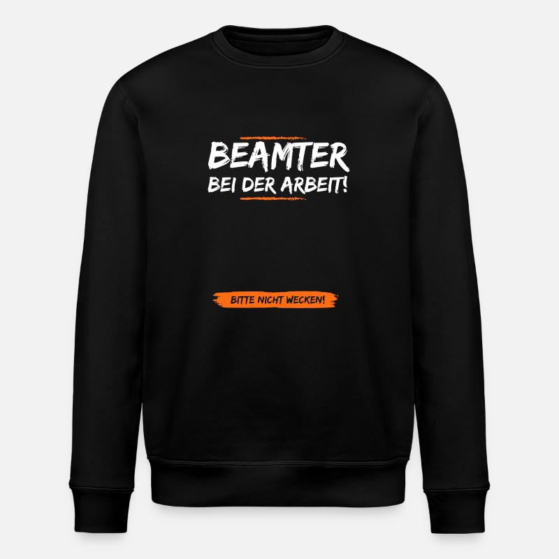 Der Schlafende Beamte - Stanley/Stella Unisex Bio-Sweatshirt ROLLER - Schwarz
