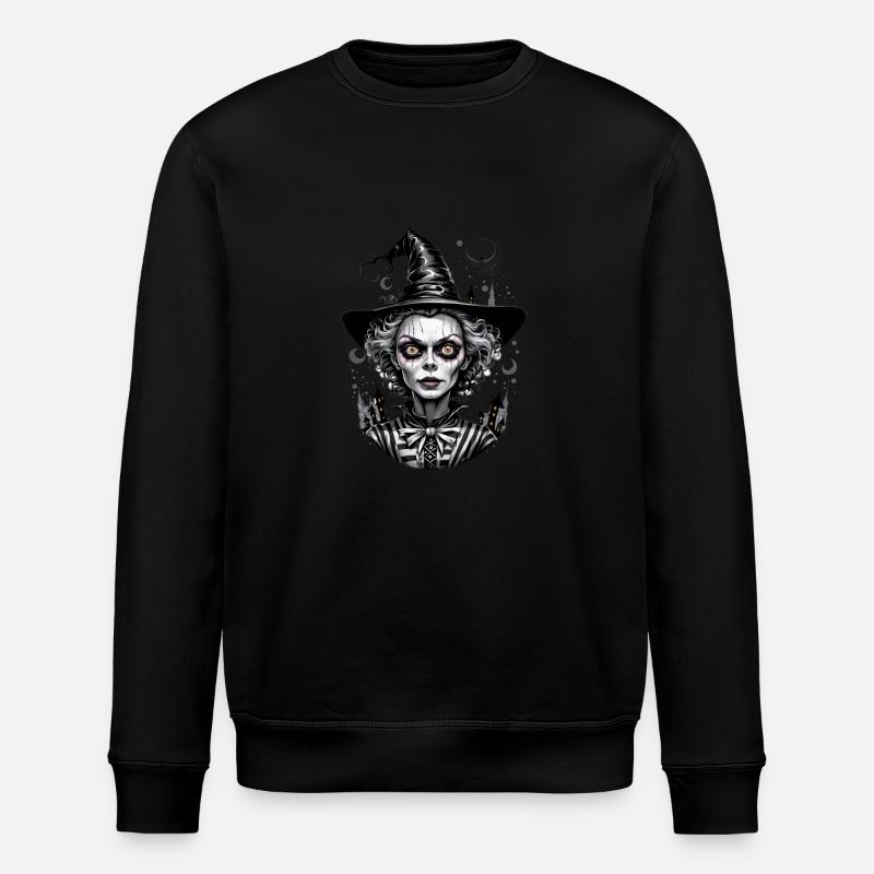 Klassische Hexe 20 - Stanley/Stella Unisex Bio-Sweatshirt ROLLER - Schwarz