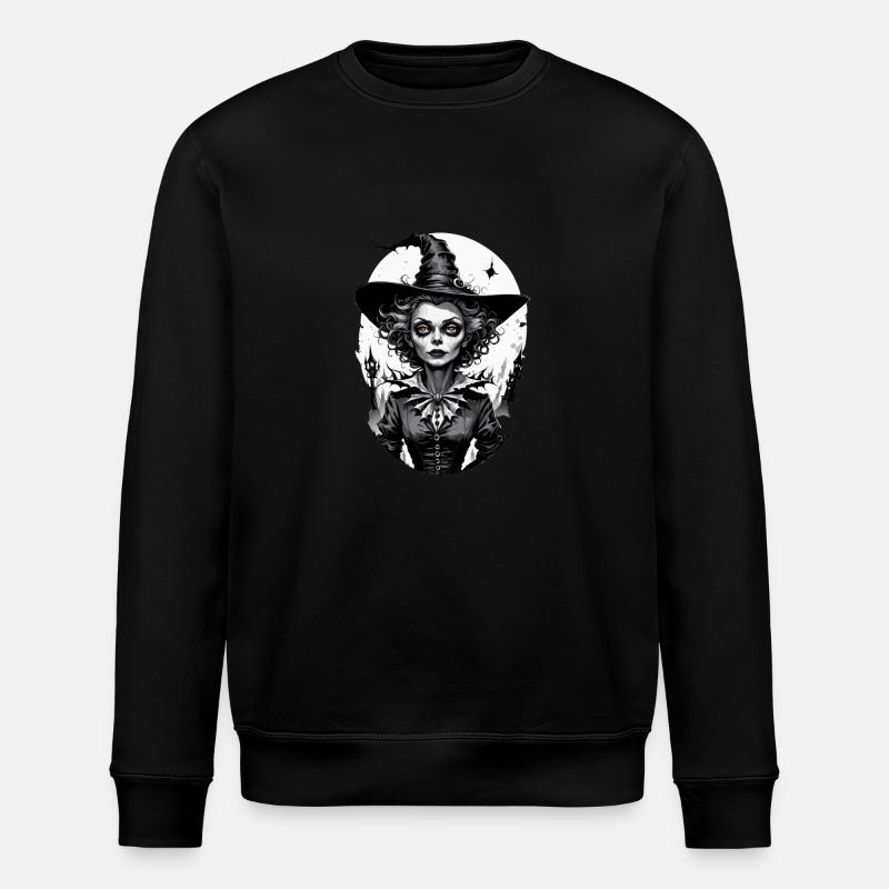 Classic Witch 27 - Stanley/Stella ROLLER Unisex Organic Sweatshirt - black