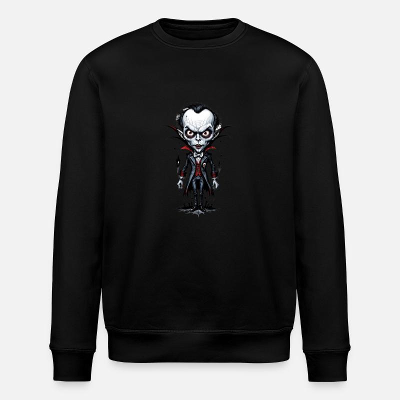 A Big-headed Vampire 9 - Stanley/Stella ROLLER Unisex Organic Sweatshirt - black