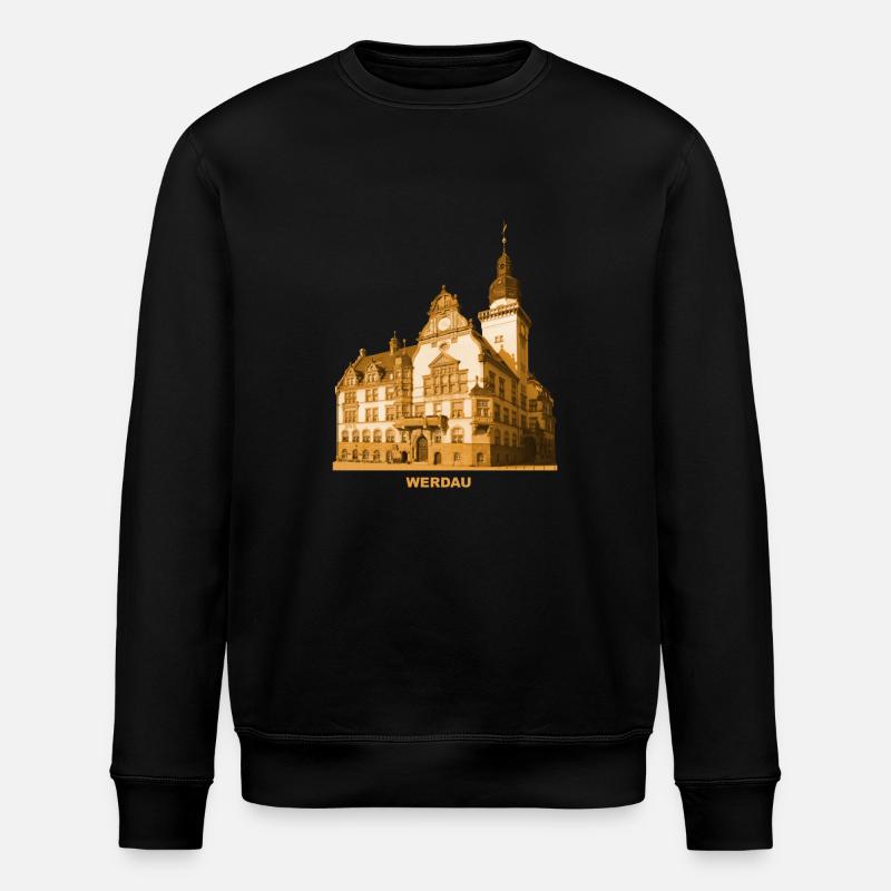 Mairie de Werdau, Pleiße, Saxe - Sweat bio ROLLER Stanley/Stella Unisexe - noir