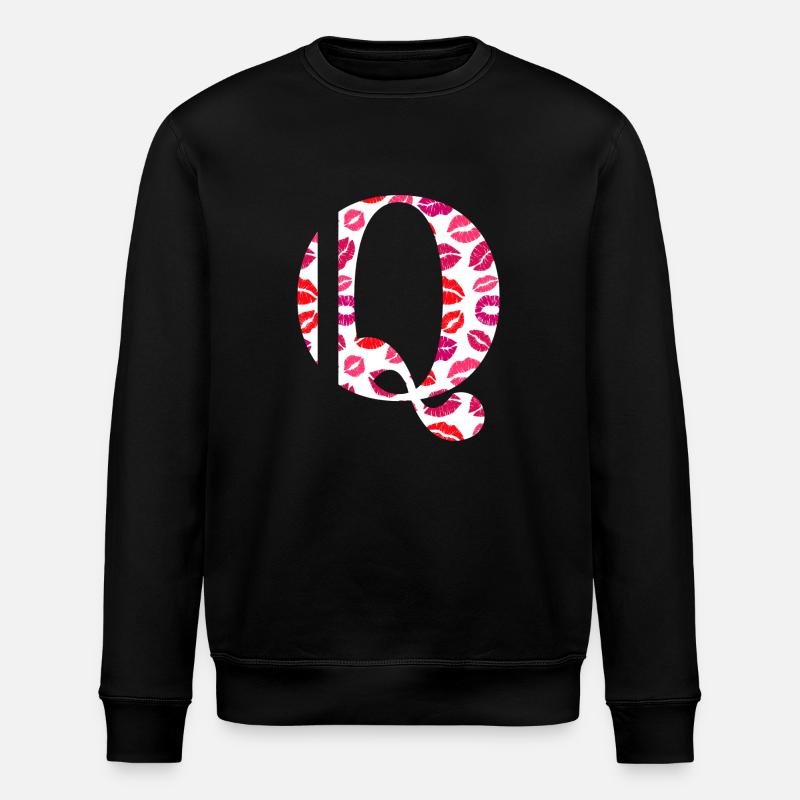 Lettre q bisous - Sweat bio ROLLER Stanley/Stella Unisexe - noir