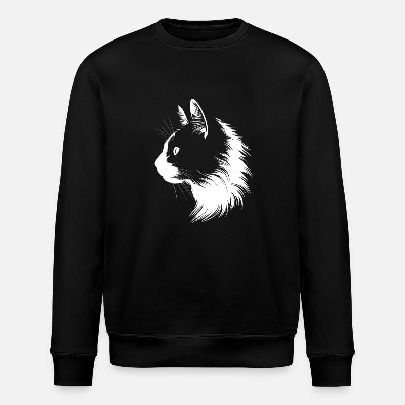 Chat, Motif De Chat - Sweat bio ROLLER Stanley/Stella Unisexe - noir