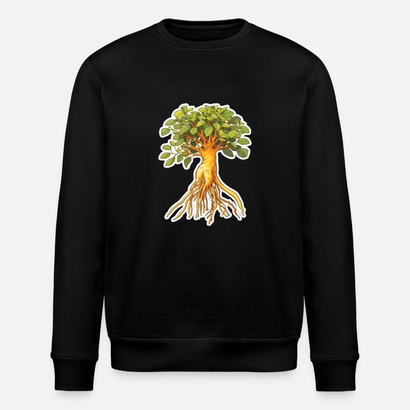 Ginseng - Stanley/Stella Unisex Bio-Sweatshirt ROLLER - Schwarz