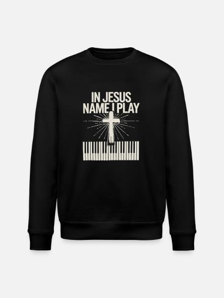 Playing for Faith - Stanley/Stella ROLLER Unisex Organic Sweatshirt - black