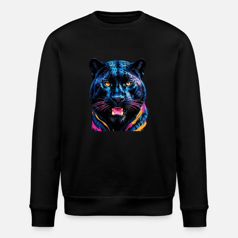 Tiger - Stanley/Stella Unisex Bio-Sweatshirt ROLLER - Schwarz